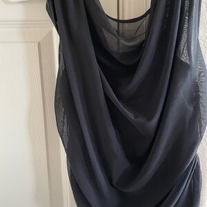 Elegant Black Draped Top